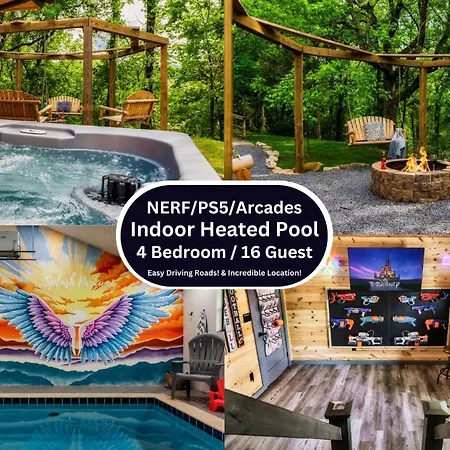 Fun Heated Pool Cabin - Walk To Parkway
